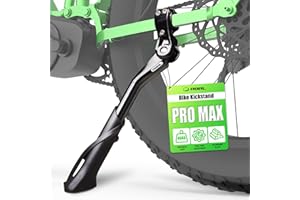 RBRL Bike Kickstand, Stable Durable Aluminum Alloy Bicycle Kickstand, Suitable for 24-29 Inch Mountain Bike, Road Bike, E-Bike, Heavy Duty Load 100lbs, Adjustable Length Bike Stand