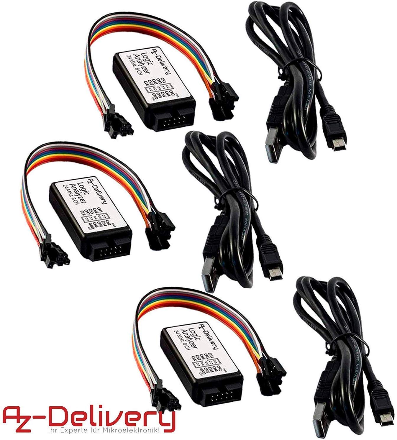 AZDelivery 3 x Logic Analyzer mit gratis eBook! Amazon.de Computer