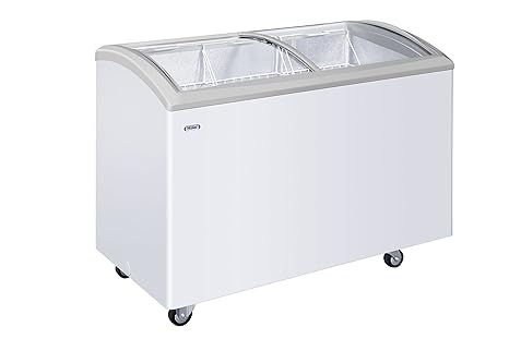 Haier 260 L Curved Glass Top Freezer with Normal Basket