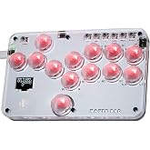 Haute42 S13 13-Key Leverless Arcade Stick, RGB Fighting Game Controller | Supports Turbo Function, Hot Swap &amp; SOCD, Compatible with PC/Ps3/Ps4/Switch/Steam