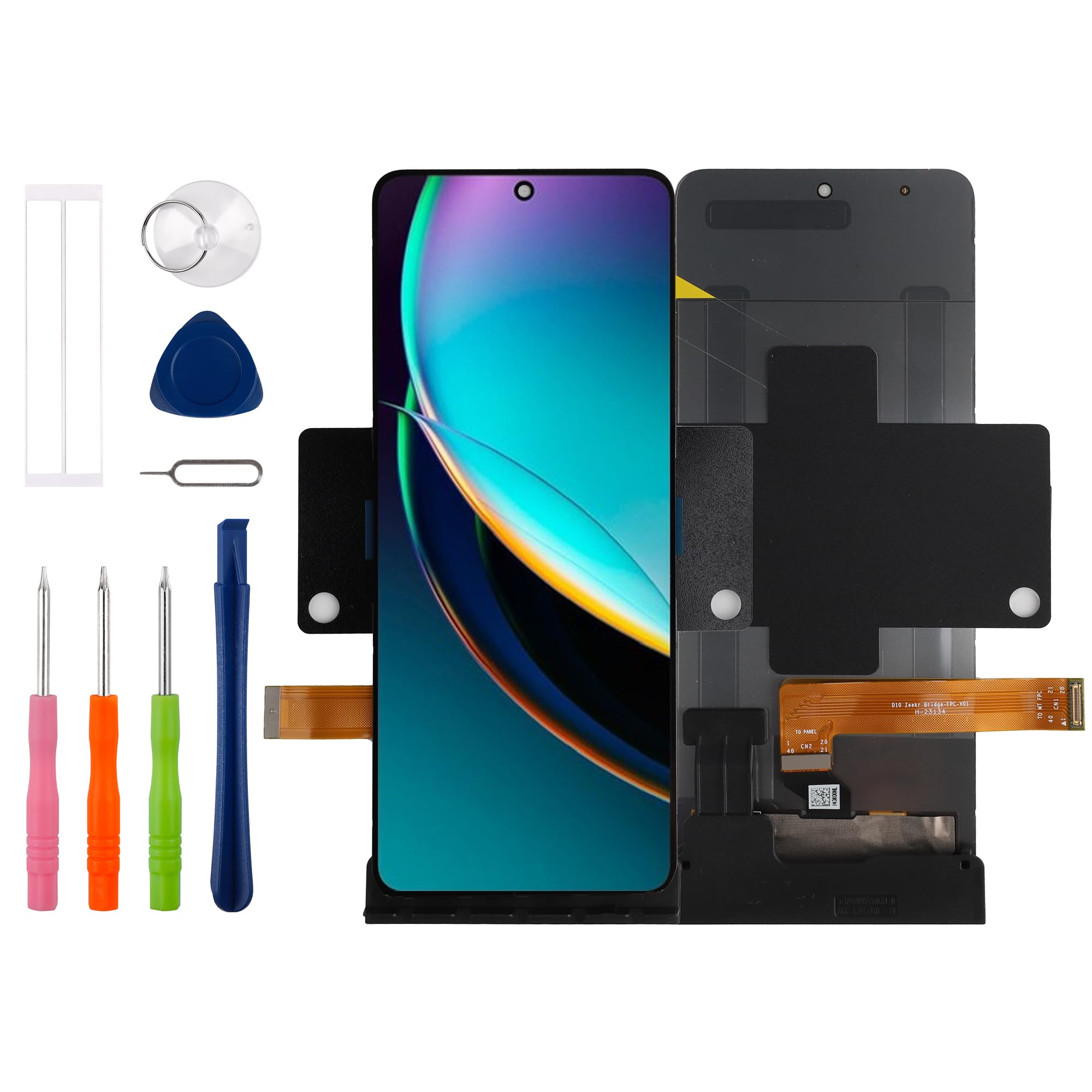 Photo 1 of 6.9" AMOLED Large Screen Compatible with Motorola Razr 40,Razr 2023,Razr 40 Ultra,Motorola razr+ 2023 LCD Display Touchscreen Digitizer Assembly with Repair Tools Kit