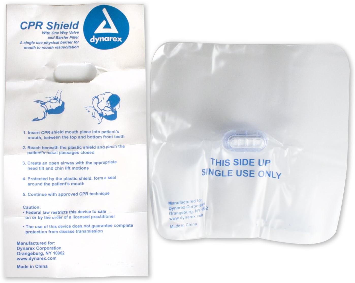Think Safe CPRB01 CPR Barrier with One Way Valve