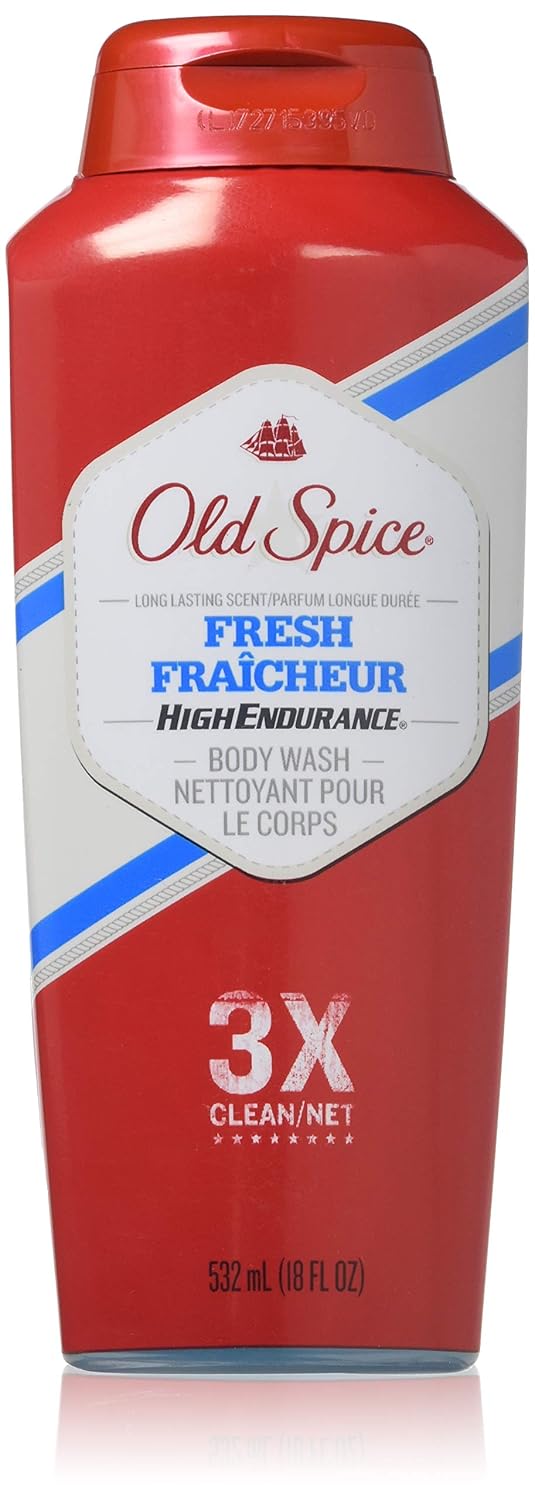 Old Spice High Endurance Body Wash, Fresh, 18 fl oz (532 ml), (Pack of 3)