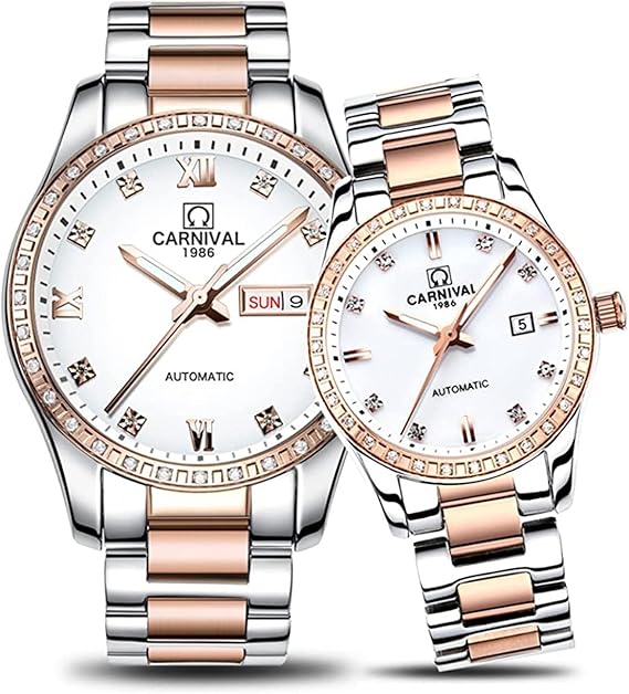 Couple Automatic Watches Men and Women Luxury Stainless