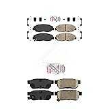 AmeriBRAKES Front Rear Ceramic Disc Brake Pads Kit