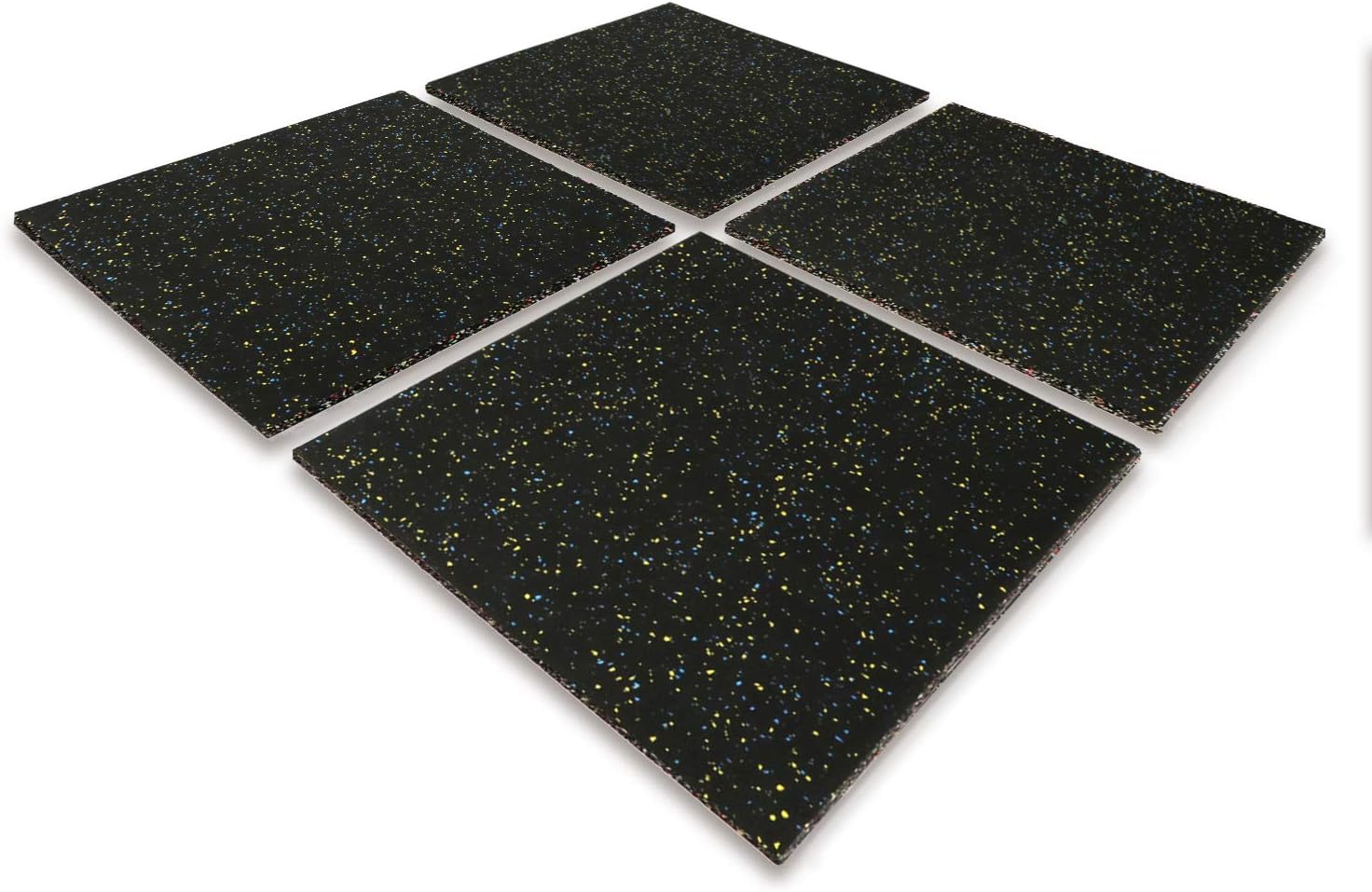 Nisorpa Eco-Sport Floor Tiles 20x20'' Heavy Duty Interlocking Floor Mat 1in Rubber Playground Tile Indoor Protective Gym Covering Anti-Slip Exercise Flooring for Home Workout Bodyweight : Sports & Outdoors