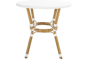 SAFAVIEH Outdoor Collection Sidford White Bistro Table
