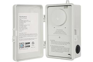 DEWENWILS Pool Timer, Outdoor WiFi Timer for Water Heater, Pool Pump, SPA, Motor, Heavy Duty 40A 120-277 VAC, Compatible with TUYA Smart Life APP, Alexa, Google Assistant, ETL Listed