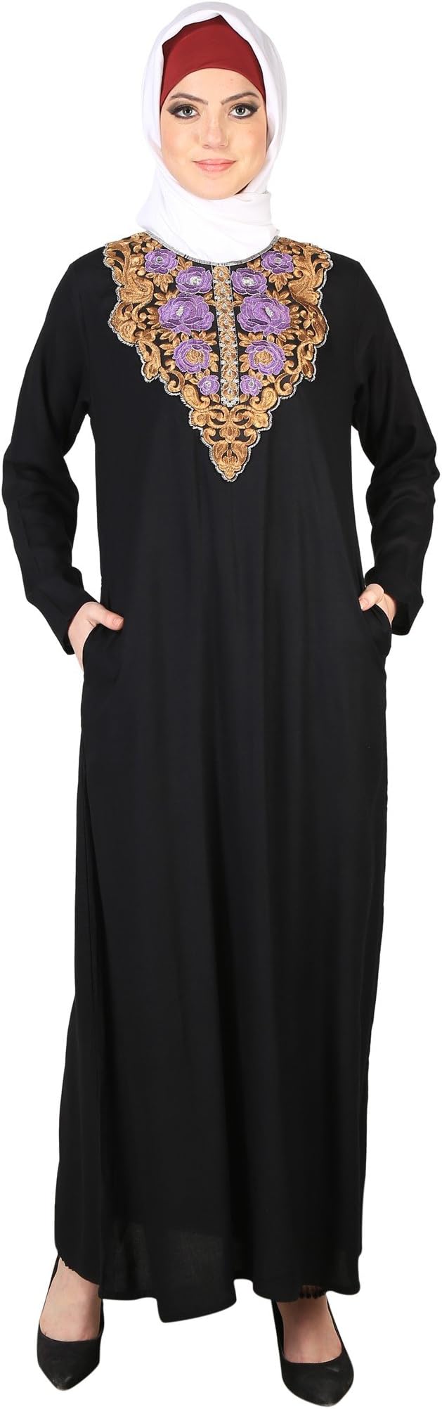 Abaya Kaftan Jilbab Modern Colorful Stylish Beautiful Latest Queen Black Abaya