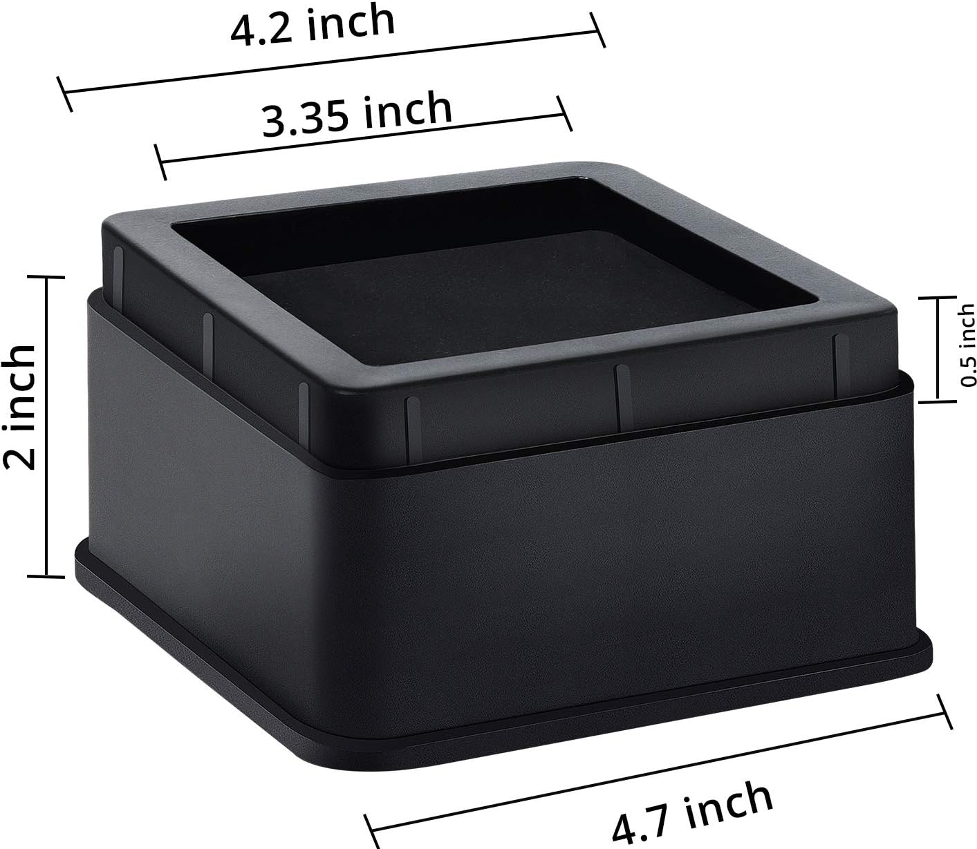 Utopia Bedding Furniture and Bed Risers (Pack of 8) - 2 Inch Stackable Square Risers for Sofa, Table, and Chair Lifts up to 10, 000 Lbs - includes Durable Plastic and Anti Slip Foam Grip: Kitchen & Dining