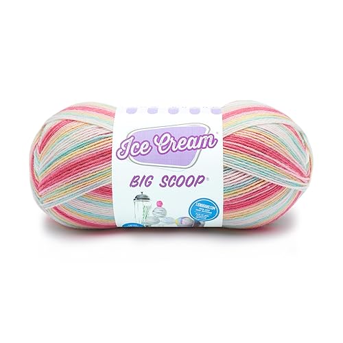 Lion Brand Yarn Ice Cream Big Scoop Yarn, Tutti Frutti