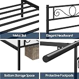 Yaheetech 3ft Metal Bed Frame with Headboard Footboard Black view 5