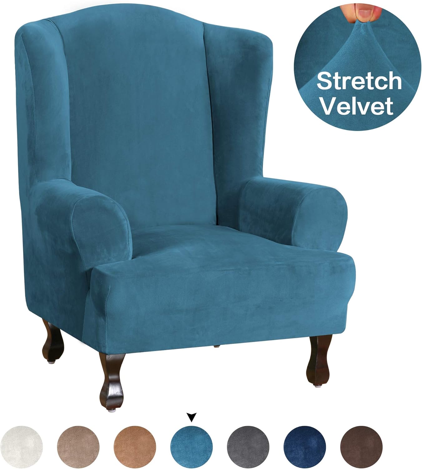 Navy Blue Wingback Chair Cover Shop blue wingback chairs on chairish, home of the very best in