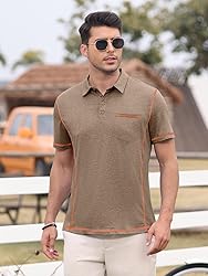 Men's Casual Polo Shirts Classic Short Sleeve