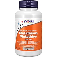NOW Supplements, Glutathione 500 mg, With Milk Thistle Extract & Alpha Lipoic Acid, Free Radical Neutralizer, 60 Veg Capsules