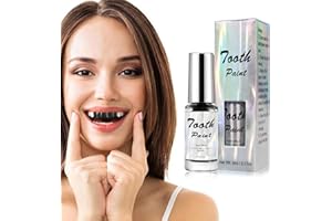 VPCRT6 Black Tooth Paint,Professional Black Out Teeth Makeup,Quick Dry & Realistic, for Cosplay,Rotten Teeth Makeup and Missing Teeth SFX for Halloween Art Theater
