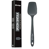 Silicone Spoon Spatula - 600ºF Heat-Resistant Non-Stick Rubber Spoonula | Use as Silicone Kitchen Scraper Utensil - Baking an