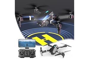 ONLYLIUA Drone with Camera for Adults, 1080P FPV Drones RC Quadcopter with Altitude Hold, Voice Control, Speed Adjustment, LED Lights, Remote Control Toys Gifts For Boys Girls