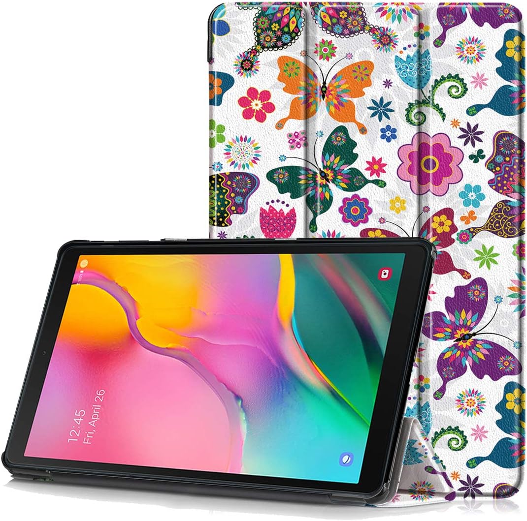Bleosan Case for Samsung Galaxy Tab A 10.1 2019 - Ultra Slim Lightweight Trifold Stand, Folio Case Hard Cover for Tab A 10.1 Inch Tablet SM-T510/SM-T515 2019 Release