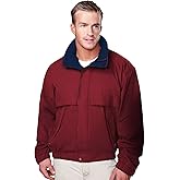 AFC Men's Poplin Jacket Concealed Hood Water Resistant Coat Big & Tall Sizes