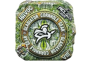 GLADIATOR CORNHOLE GEAR Gladiator Professional Cornhole Bags - Set of 4 ACL Pro Approved Fast/Medium Weather Resistant Bean Bags - Regulation Size and Weight