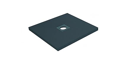 Lazer 330187 Duschwanne, zum Befliesen, extra flach, mit Abfluss und Dichtband, grau, 332191