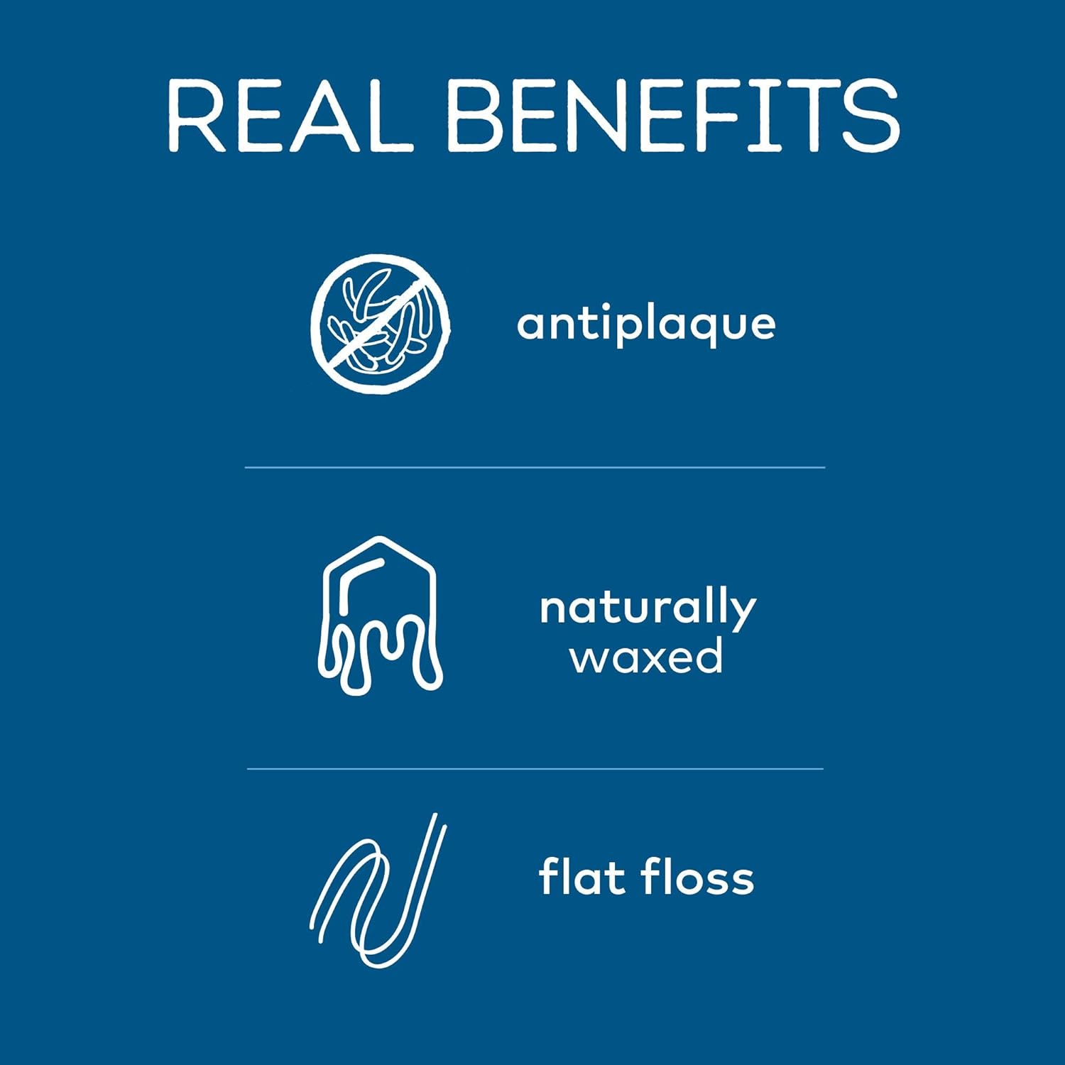 Tom's of Maine Natural Waxed Antiplaque Flat Floss, Dental Floss, Natural Floss, Spearmint, 32 Yards, 6-Pack : Dental Floss Toms : Beauty