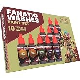 The Army Painter, Warpaints Fanatic Washes Paint Set, 10 x 18 ml | Model Paint Washes and Shades for Miniature Models, Warhammer &amp; Dnd miniatures