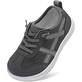 LeIsfIt Toddler Shoes Boys Girls Wide Barefoot Shoes Kids Slip on Casual Sneakers Breathable Non-Slip Sneakers for Walking Play School Tennis