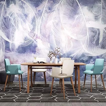 Amazon Com Wall Mural 3d Wallpaper Watercolor Feather