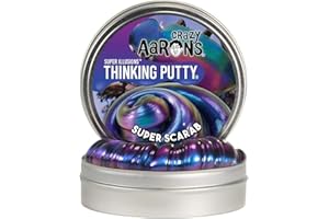 Crazy Aaron's Thinking Putty - Super Scarab - Multi-Color Sensory Putty for Kids and Grown ups in a 4" Tin - Creative and End