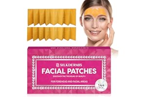 SILKDERMIS Facial Wrinkle Patches: Anti Wrinkle Facial Patches overnight- Forehead Wrinkles Treatment (Red(144 pcs))
