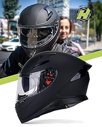 DOT Approved HAX Full Face Motorcycle Helmet with