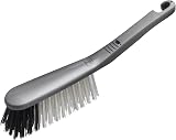 Addis Hand Brush with Stiff Bristles and Sturdy Handle metallic silver