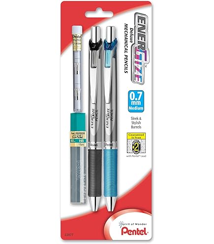 Pentel EnergizeX PL105-A Lot De 12 Porte-Mines 0,5mm Noir