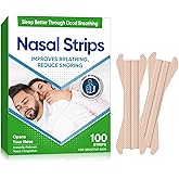 Nasal Strips for Snoring, 100 Pcs Nose Strips Improve Breathing Help Stop Snoring, Nose Tape for Sports and Sleep, Anti Snoring, Comfortable Nasal Congestion Relief Solution for Men and Women