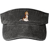 Wisedeal Beagle Sun Visor Hats, Adjustable Empty Top Baseball Sun Cap for Dad Mom