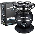 Veroshave 7-Blade Bald Head Shaver for Men - Cordless Hair Shaver for Men Bald, Rechargeable Head Trimmer for Men Bald Head, Mess-Free & Full-Shave Travel-Friendly Grooming Kit with Curved Blades