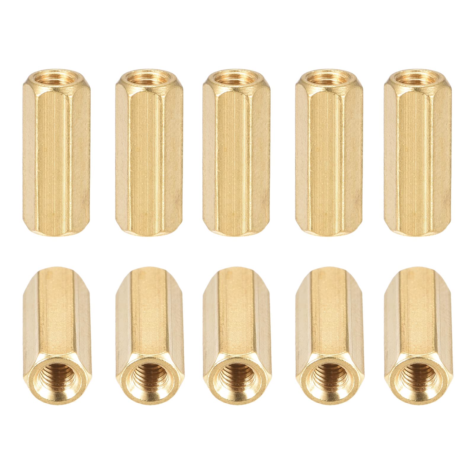 DTGN M4x16mm(DxL) - Hex Standoff Spacer Nuts -25Pack- Good for Electronic Machine - Female Brass Coupling Screws