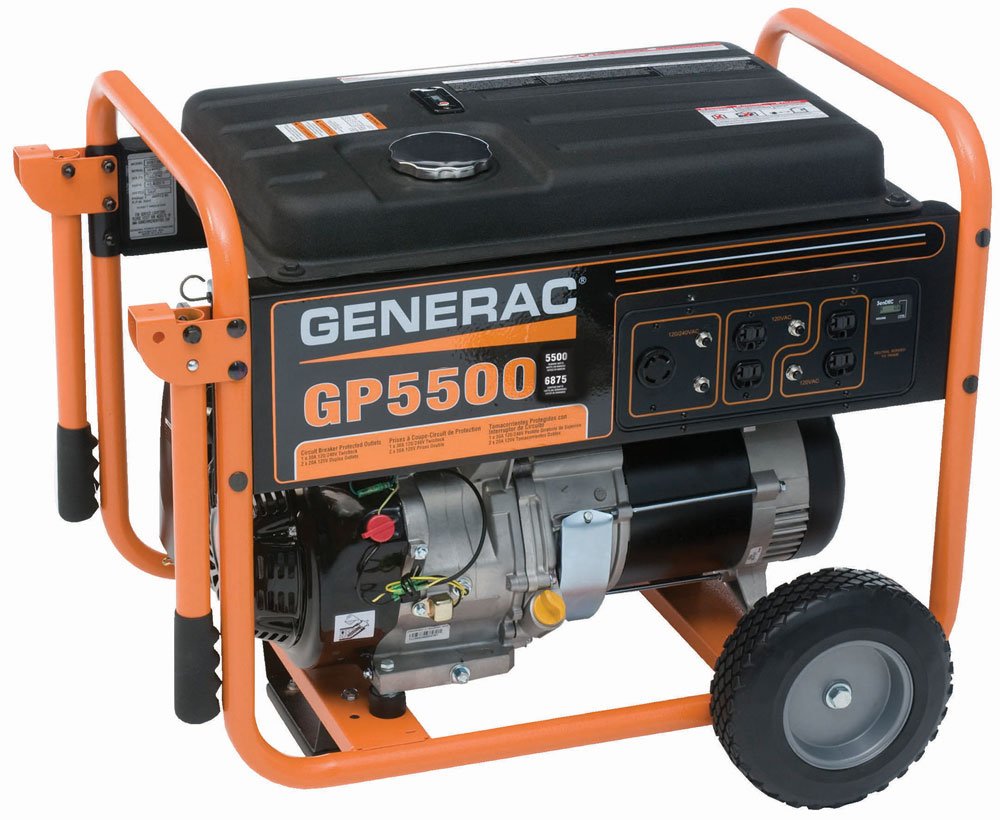 Amazon.com : Generac 5975, 5500 Running Watts/6875 Starting Watts, Gas  Powered Portable Generator (CSA Approved) : Garden & Outdoor