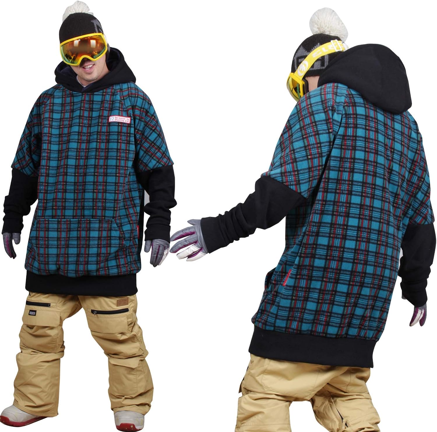 long tall snowboard hoodie