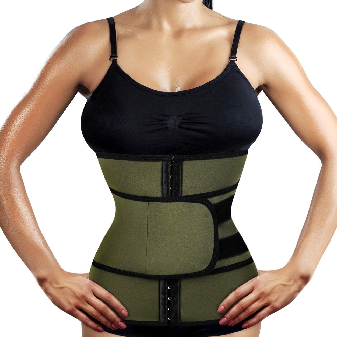 Wome's Waist Trainer Trimmer Sauna Sweat Belt Hourglass Slimming Shaper Neoprene Sweat Corset for Weight Loss