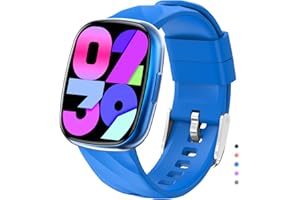 AYATAHA Smart Watch for Kids, Kids Fitness Tracker Watch for Boys Girls Ages 5-15, Activity Tracker, Heart Rate Sleep Monitor, IP67 Waterproof, Pedometer, Sport Modes, Puzzle Game, S60K Blue