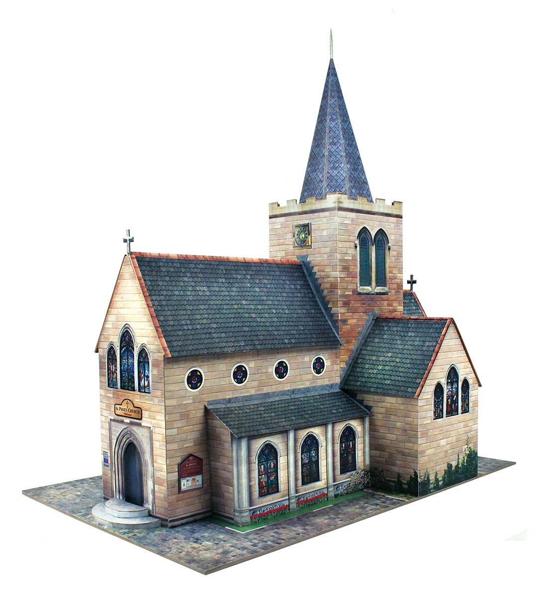 The CityBuilder O Gauge 7mm 1:43 Scale Model Railway Building Church Kit