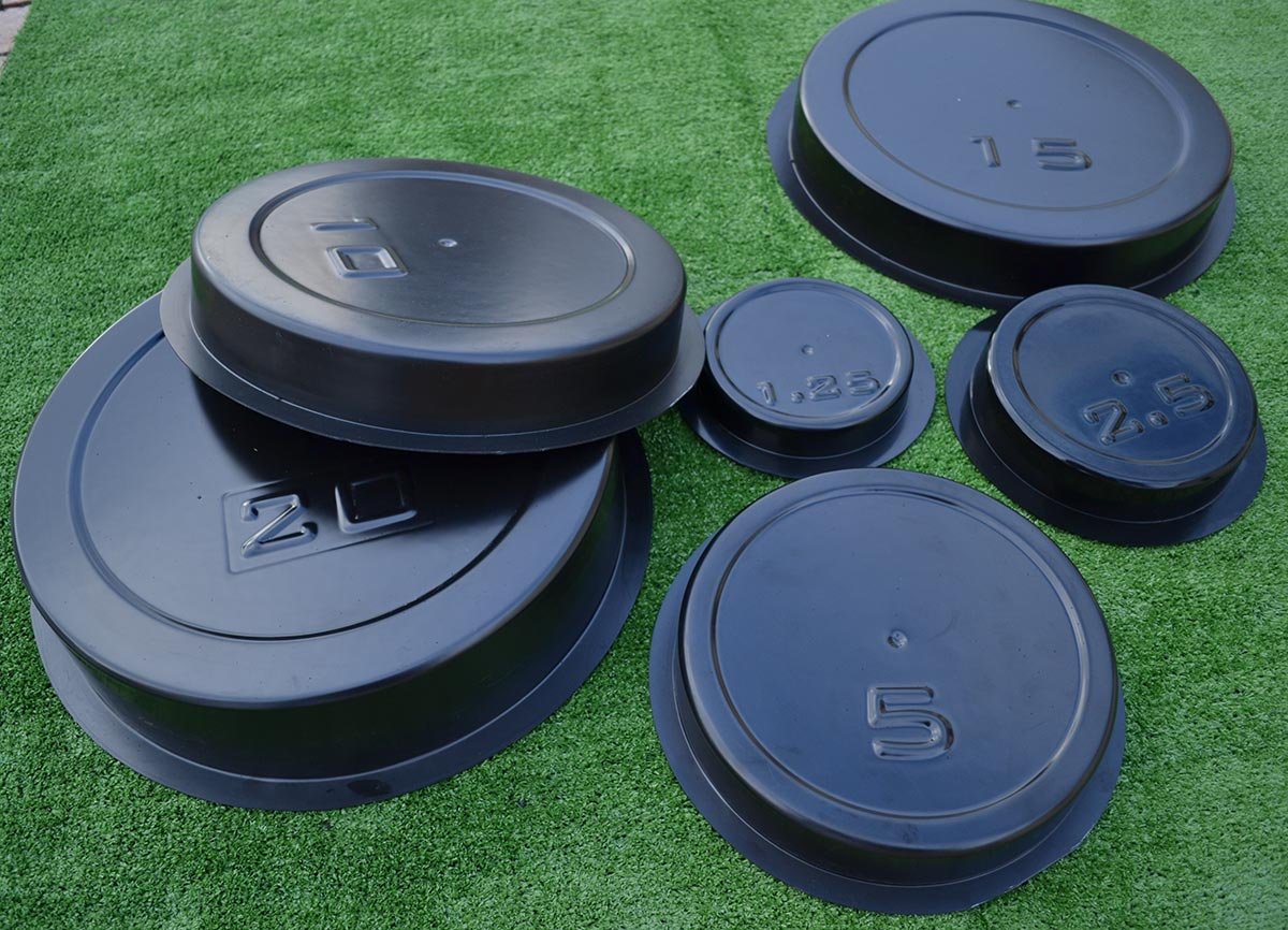 Betonex Set 6 pcs MOLDS Casting Concrete Weight Plates Barbell Discs