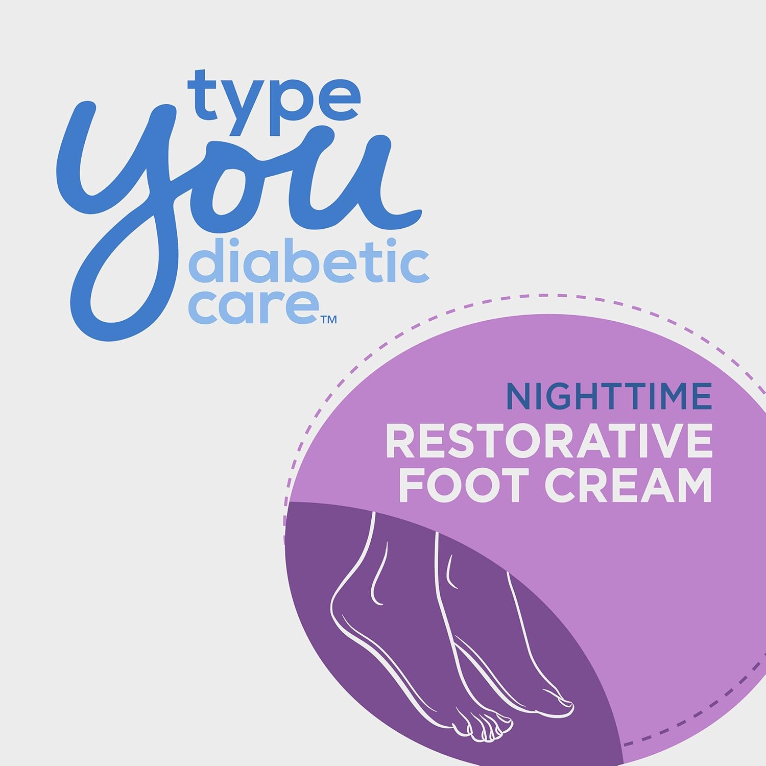 Type You Diabetic Care Foot Cream, Callus Remover & Foot Care for Dry & Cracked', Safe for Diabetics, 4 Oz: Health & Personal Care
