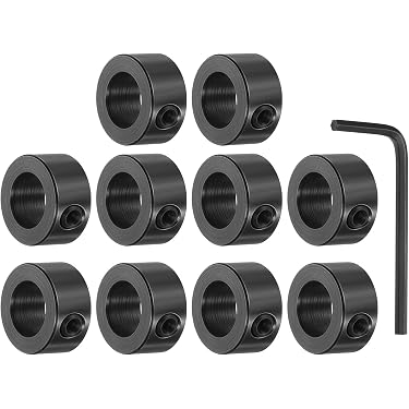 thumbnail image 2 of 15/16 Inch Solid Shaft Stop Collars (25 Pack) – Zinc Plated With Set Screw By Summit Collars 2 of 6