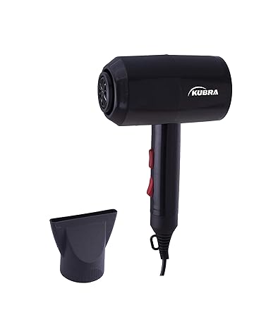 Kubra KB-153 Hair Dryer 1800W Hot and Cold (Black)