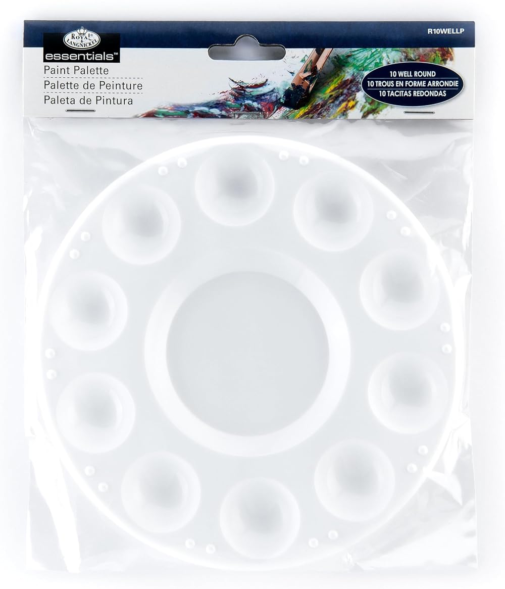 Royal & Langnickel R2000194 Palette White One 10 Well Central Reservoir