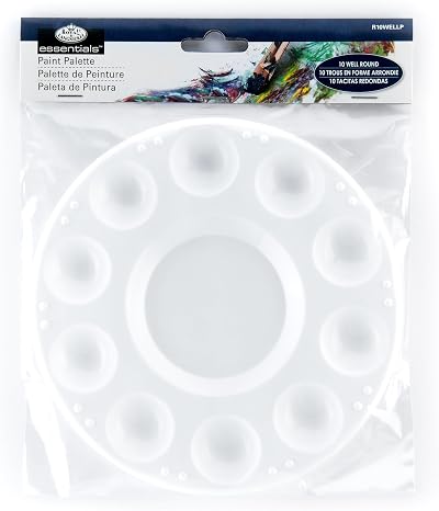 Royal & Langnickel R2000194 Palette White One 10 Well Central Reservoir